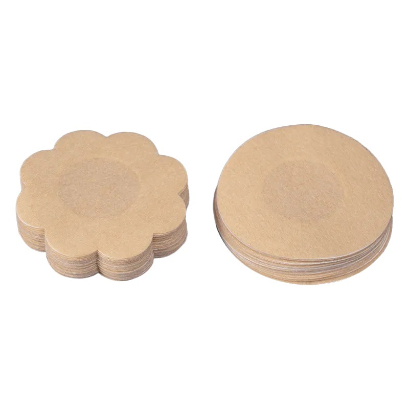 Pegatinas de mama desechables ultrafino transpirable tela no tejida anti-golpe anti-exposición pegatinas pezón pegatinas pequeño pecho plano hombres y mujeres
