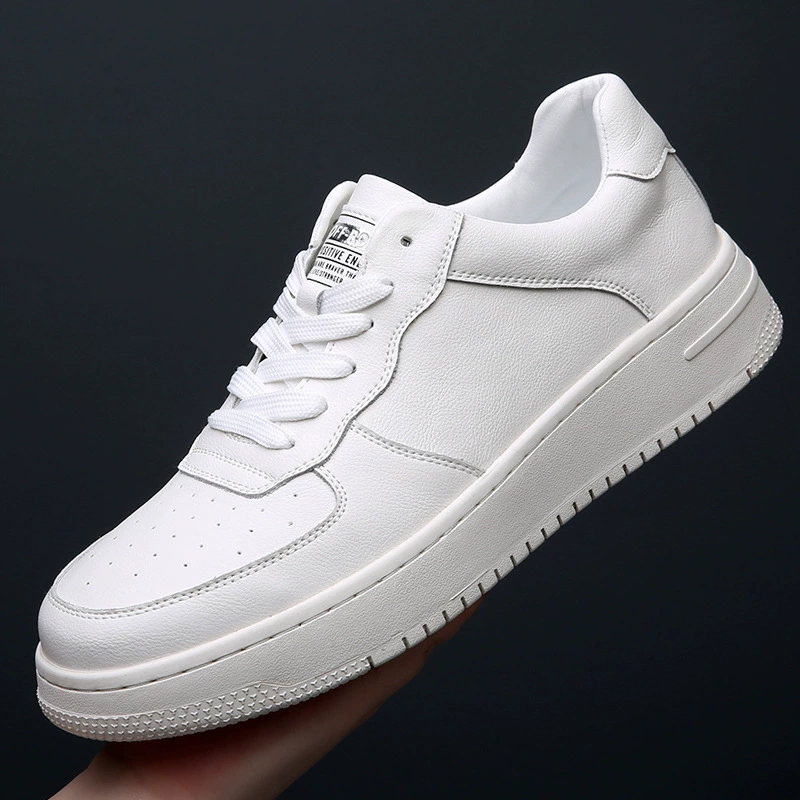 Мужская обувь Air Force № 1, белые туфли на толстой подошве, мужские весенние универсальные дышащие кроссовки из натуральной кожи, мужские повседневные кроссовки, модные