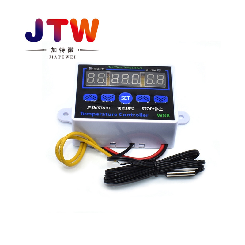 XH-W1411 white shell digital thermostat three display multi-function temperature controller temperature control switch W88