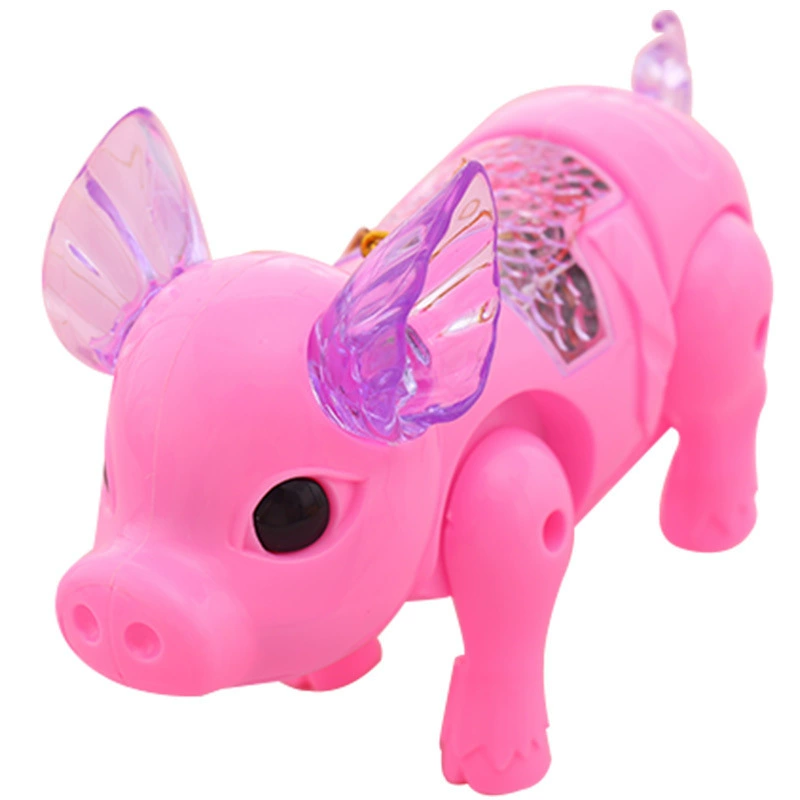 Net Red Pig Electric Guoying Lights Pig Pig Little Pig Cartoon Music Guirns Pig Children's Toys Wholesale