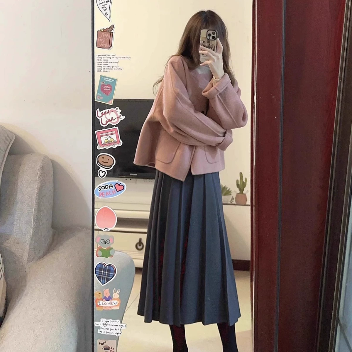 Демисезонная шерстяная куртка, стиль Chanel, для подростков