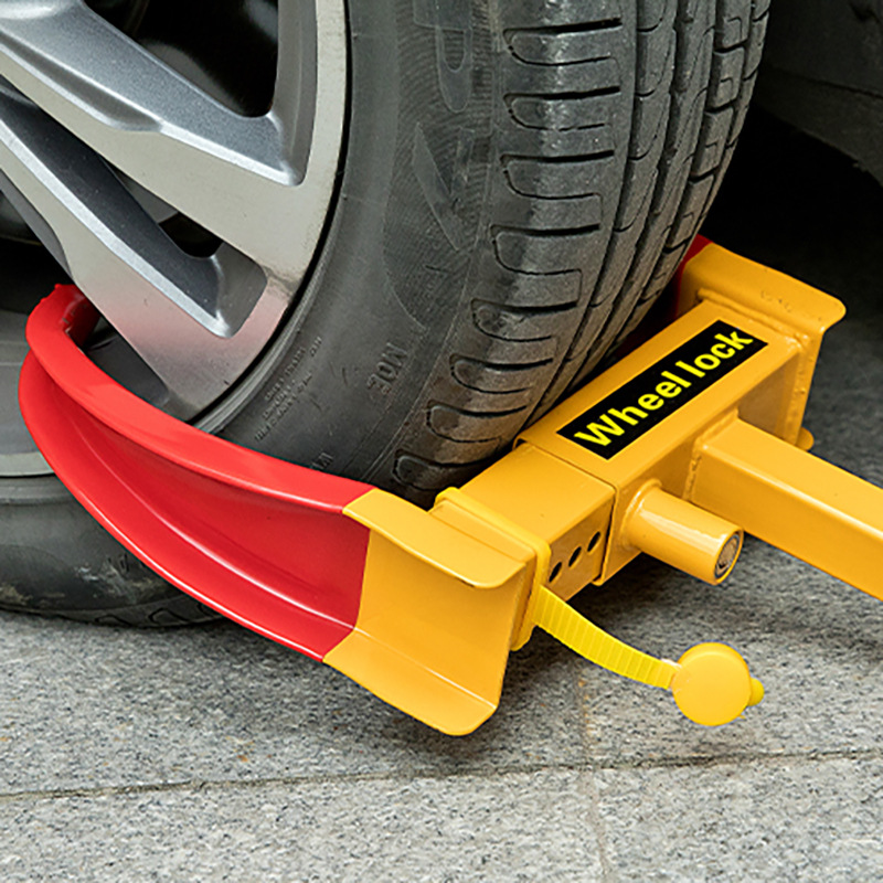 Car Tire Lock, Thickened Car Lock Device, Wheel Lock, Universal Car Lock, Anti-Theft Lock, Property Lock, Horn-Shaped Clip Lock