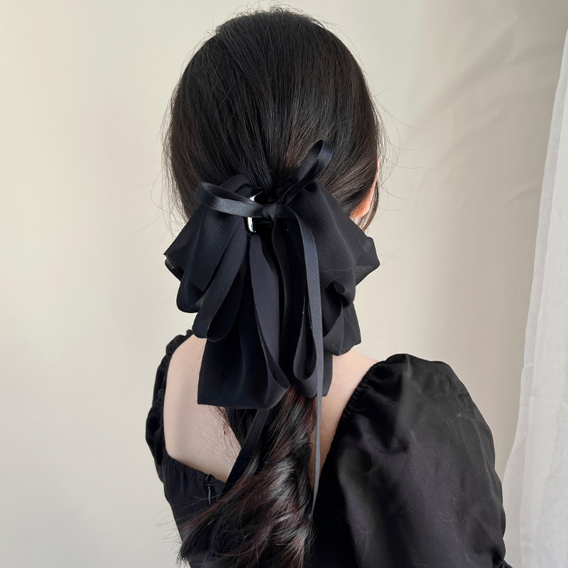 Bow Knot Pattern All Seasons Season Women's Gender Sweet Style Sweet Women's Bow Knot Cloth Hair Claws
