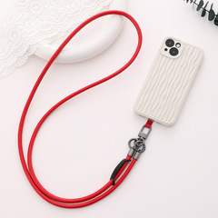 6mm leather cord mobile phone lanyard cross-body wearable lanyard strong and durable high-end camera strap rope anti-lost lanyard