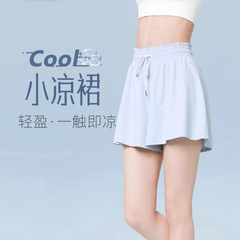 女性用スポーツショーツ、プロバドミントンスカート、ヨガウェア、フィットネスランニング露出防止フェイクツーピースカジュアルテニススカート
