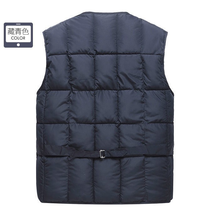 2023 nuevo Otoño e Invierno de los hombres al aire libre pesca cálido algodón chaleco multi-Bolsillo grande suelto papá chaleco