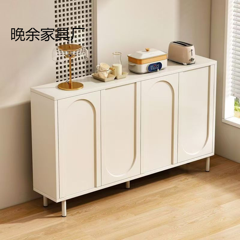 Light Luxury Cream Style Sideboard Against the Wall Integrated Storage Cabinet Living Room Tea Cabinet Side Cabinet Home Storage Cabinet Chest of Drawers