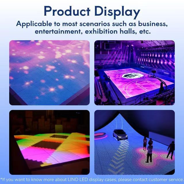 ホログラフィック LED インタラクティブフロアタイルスクリーンステージ DJ フルカラーフロアスクリーンレーダー誘導ダイナミックサークル P3.91 表示画面|undefined