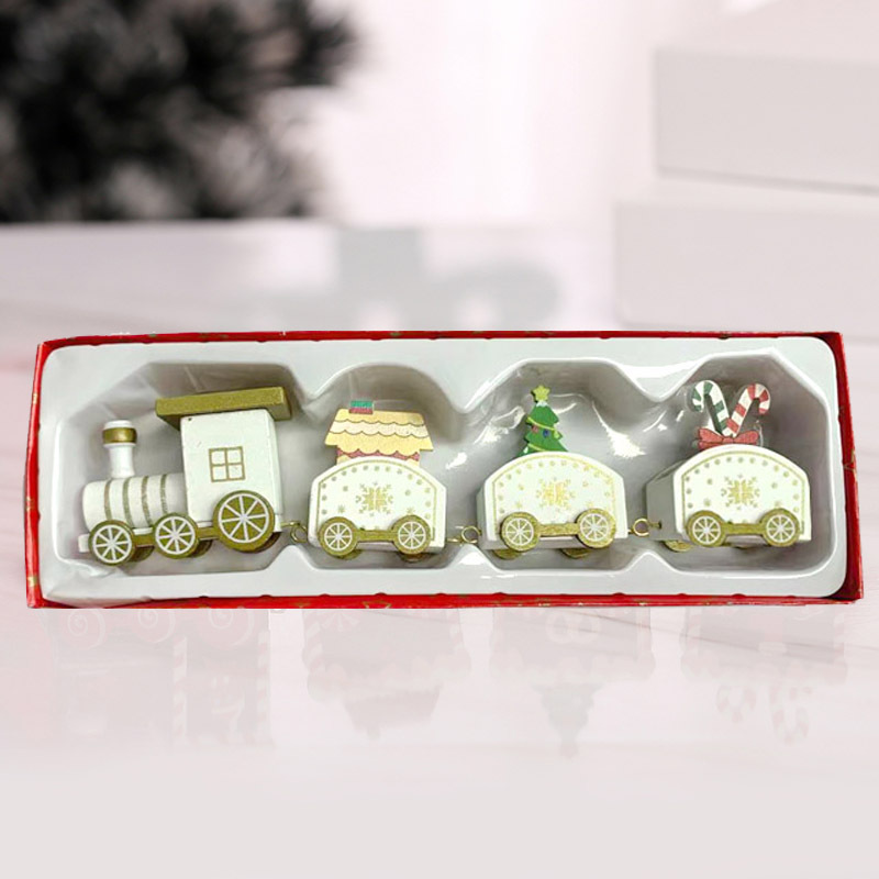 150g Weight Ornaments Event & Party Supplies 1 Set Quantity Indoor, Party, Festival Occasion Wood Material Christmas Festival Christmas Tree, Train, Snowman Pattern Cute, Pastoral Style Handmade Craft Christmas Cute Pastoral Christmas Tree Train Snowman Wood Indoor Party Festival Ornaments 1