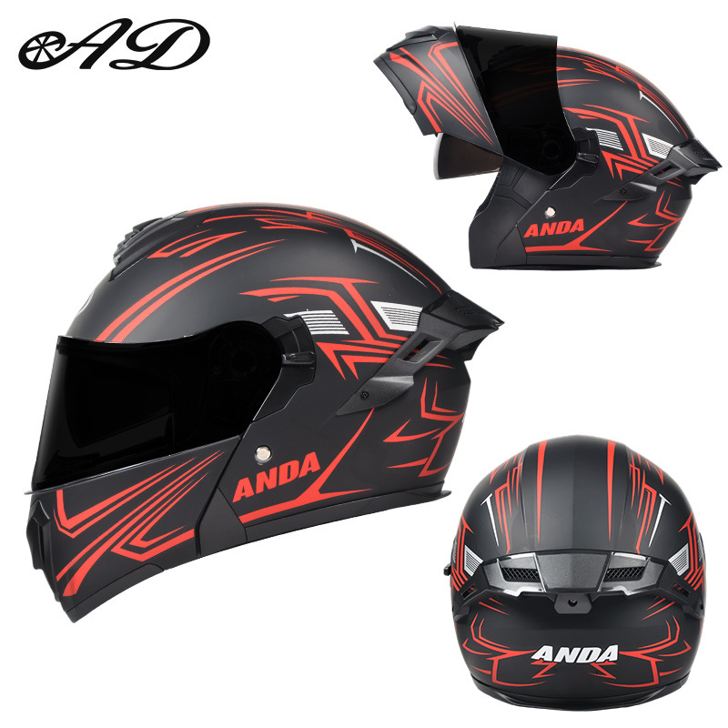 Casco de motocicleta eléctrica AD, casco de seguridad de invierno para hombres y mujeres, casco completo general de cuatro estaciones, casco de certificación 3C
