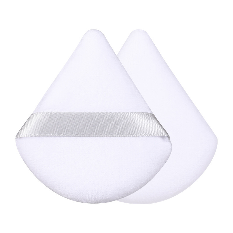 Polvo triangular transfronterizo polvo de maquillaje polvo de maquillaje esponja polvo de aire almohadilla al por mayor floc polvo de maquillaje herramientas de belleza