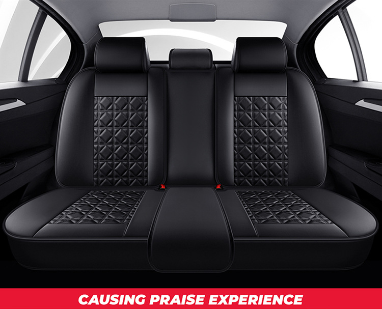 Full-Coverage Car Seat Cushion, Universal for All Seasons, Leather Car Seat Cover, No Need to Remove the Cover, Car Seat Cushion Manufacturer Wholesale
