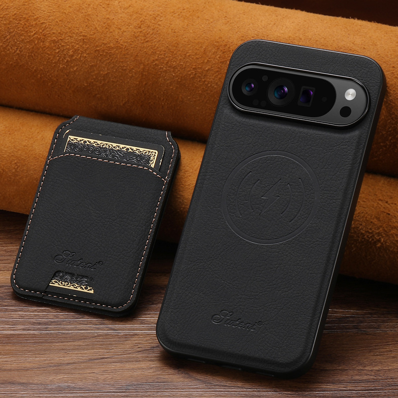 Suitable for Google 10Pro Mobile Phone Case, Magnetic 8A Card Holder, Magsafe Wireless Charging Stand, Apple Samsung Leather Case Suitable for Google 10Pro Mobile Phone Case, Magnetic 8A Card Holder, Magsafe Wireless Charging Stand, Apple Samsung Leather Case