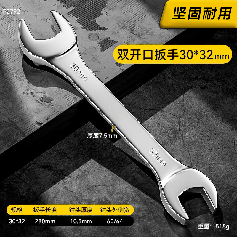 Kit de herramientas de llave abierta de doble propósito, llave pequeña de doble cabeza, llave de espejo, conjunto de herramientas de llave de hardware