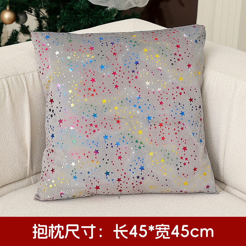 新しいクロスボーダークリスマス装飾スパンコールハイハット枕カバーサンタホームソファクッション枕カバー|undefined