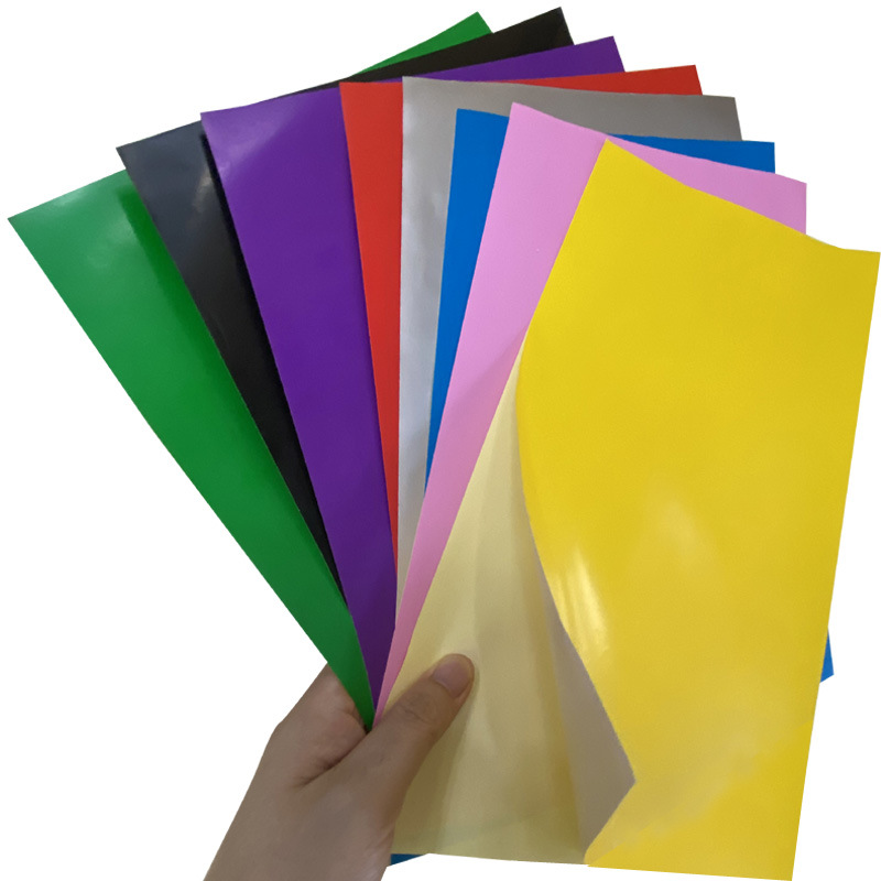 A4彩色光面不干胶黑色A2黄色