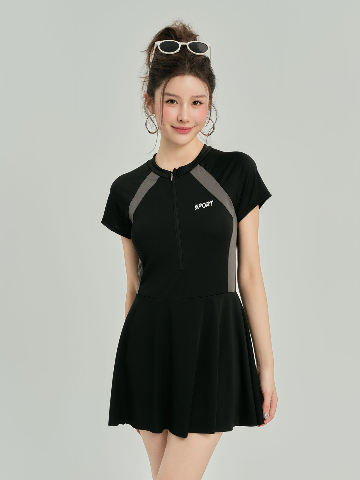 Hu Run trajes de baño para mujeres 2024 nuevos trajes de baño de explosión chicas gordas cubren la carne trajes de baño para mujeres unidos spa