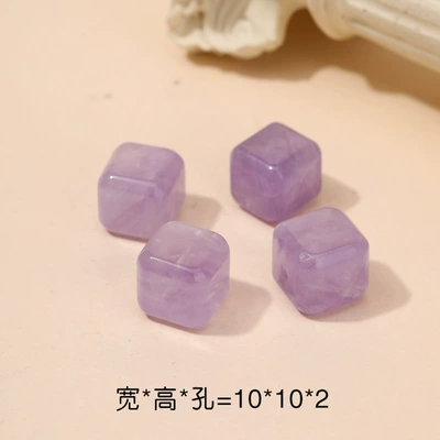Zərgərlik ara hissələri – crystal sugar beads accessories niche - no-9-small-amethyst