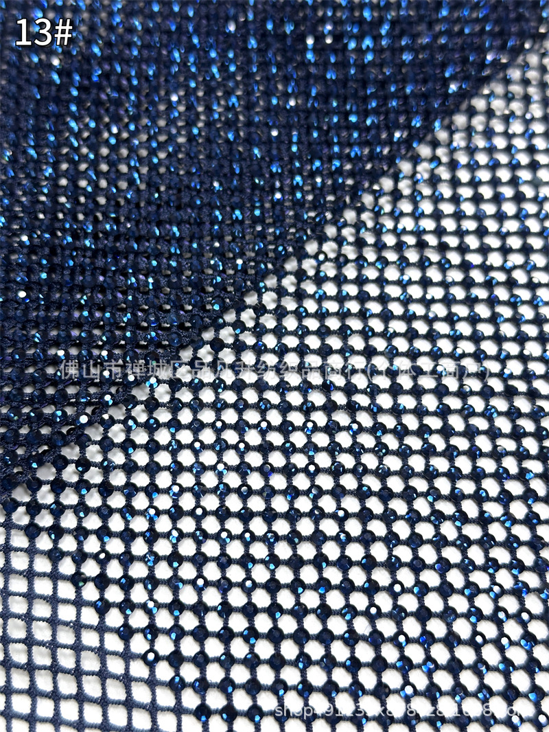 Fábrica de nuevos productos al por mayor Zhongshan 10 imitación de vidrio de diamond tela tela de vestido de baile