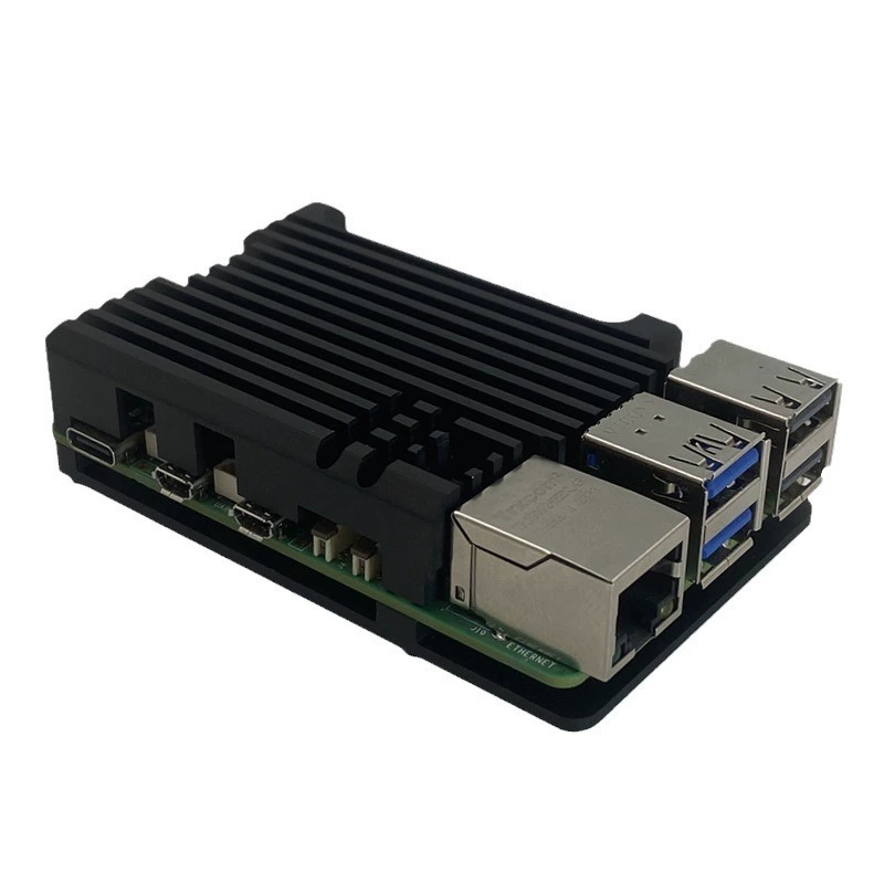 Raspberry Pi shell Raspberry Pi 5th generation 5B heat dissipation shell Raspberry Pi 3rd generation 4B motherboard shell aluminum alloy