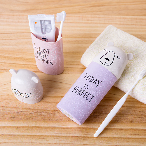 Travel toothbrush cup, creative toothbrush box, cute mouthwash cup, fashionable portable toothbrush box, wash box