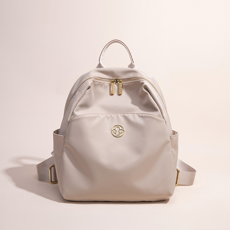 Niche Backpack Women's Water-Repellent Travel Backpack High-End Large-Capacity Commuter Backpack Oxford Cloth Lightweight Bag