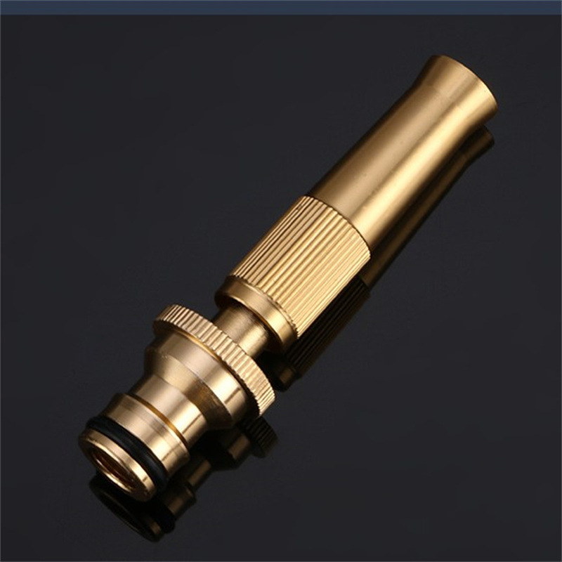 全铜直插式旋转直水枪 园林洗车喷嘴奶嘴快接铜喷水枪 花园浇水