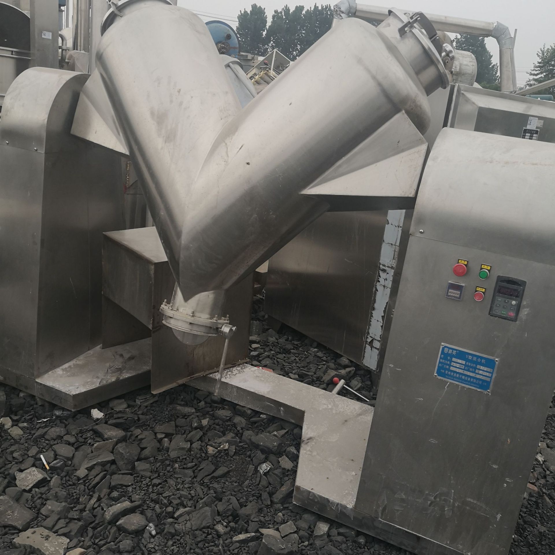 二手混合机V型混合机调味料混合机干粉混合机食品制药高速混料机