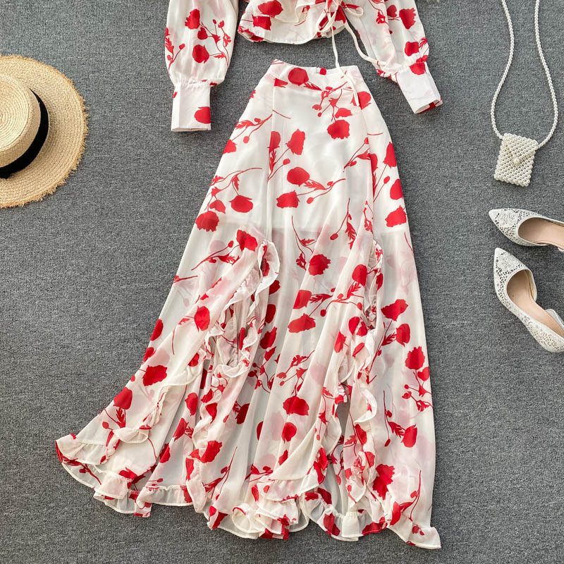 Title 16, Bedrucktes Chiffon-Kurzhemd im Split-Rock-Desig...