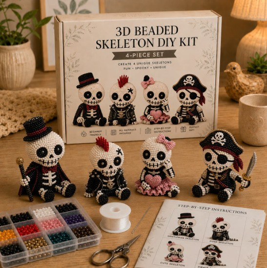 Kit de Cuentas de Animales DIY 3D Plástico
