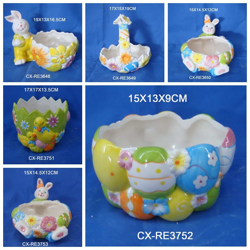 Cerámica de Pascua conejo jar