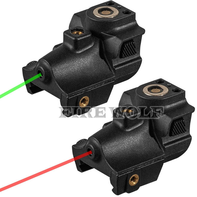 Fire Wolf мини треугольник нижний висит низкое основание красный и зеленый лазерный прицел Регулируемая Магнитная зарядная версия красный