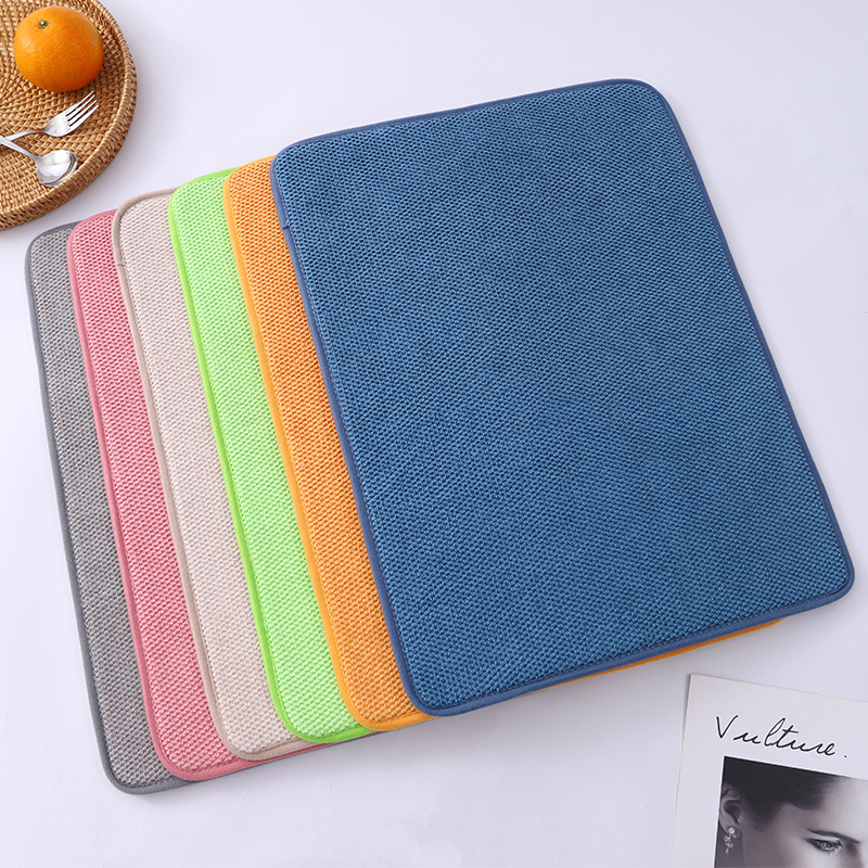 Superfibra transfronteriza mantel de secado rápido absorbente de agua, utensilios de cocina para el hogar, escurrir, secar, ollas, tazones, mariposas, secar, posavasos