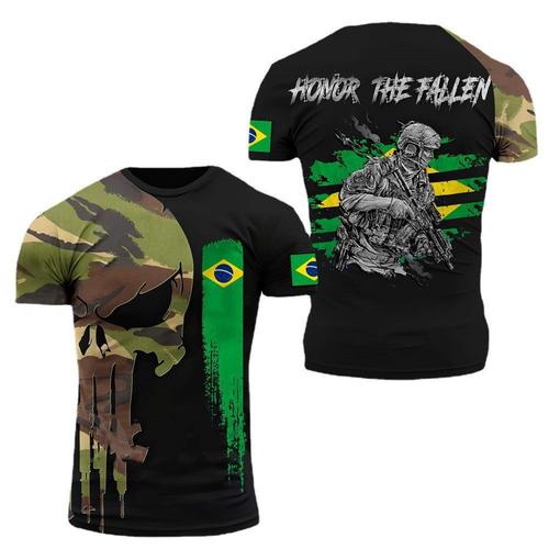  Brazil Men's T-Shirt Brazilian Soldier-Army-Veteran Couple