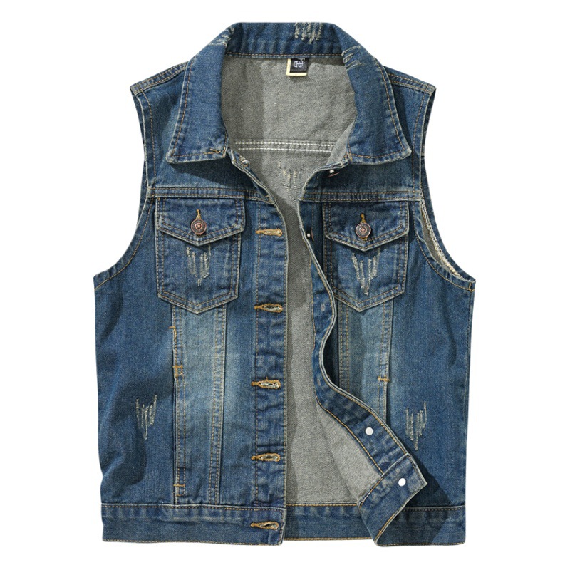 Chaleco de mezclilla de las mujeres primavera y otoño estilo Chanel chaleco estilo coreano moda prendas de vestir exteriores slim fit más tamaño chaleco de comercio exterior