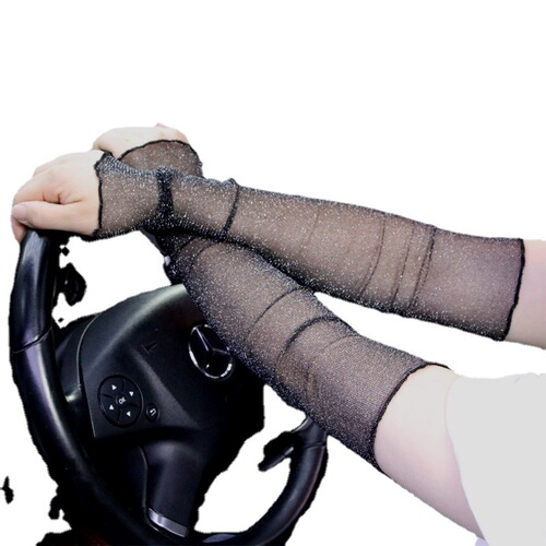 Ice silk lace thin UV protection women's arm sleeves for arms, summer