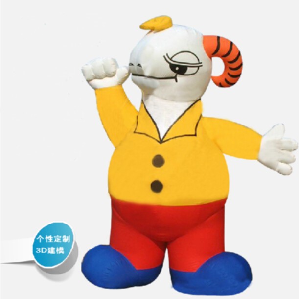 【羊年卡通气模】新年羊充气生肖羊快乐吉祥物人偶山羊奥美