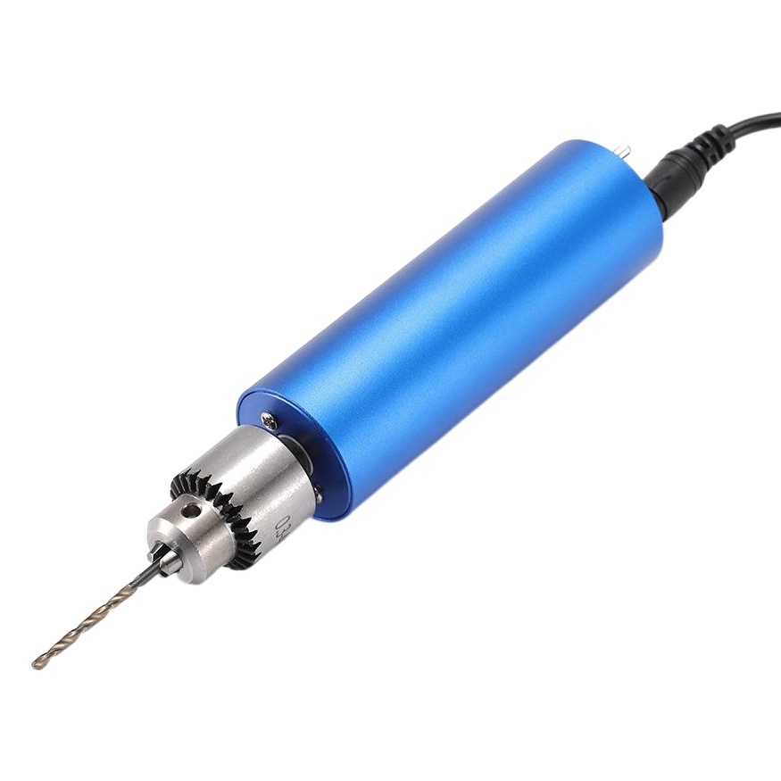 Nuevo control de velocidad continuo portátil mini metal pequeño pulido eléctrico multifuncional azul tallado Wenwan pequeño taladro eléctrico