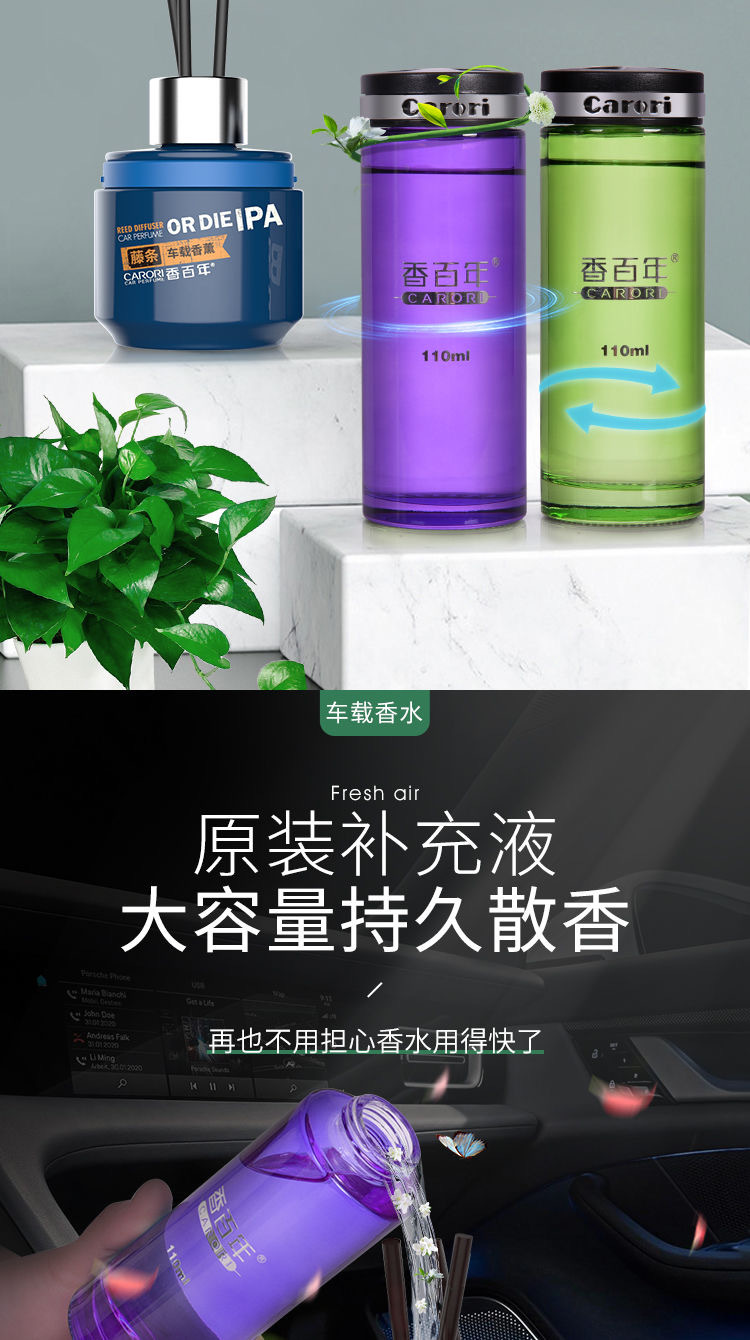 Fragrant Centennial Perfume Supplement for Car Aromatherapy Car Perfume Supplement Essential Oil Encounters Lasting Light Fragrance and Odor Removal