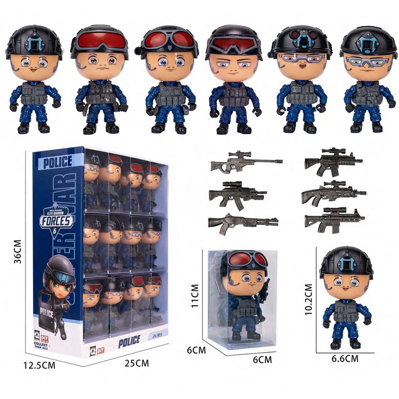 Niños transfronterizos hogar DIY ensamblaje muñeca militar muñeca interactiva padre-hijo muñeca decoración muñeca conjunto lote