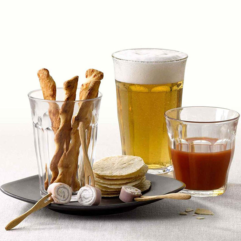 French Duralex Tempered Glass Australian White Capp Latte Ice Coffee Cup Ktv Octagonal Cup Wine Cup