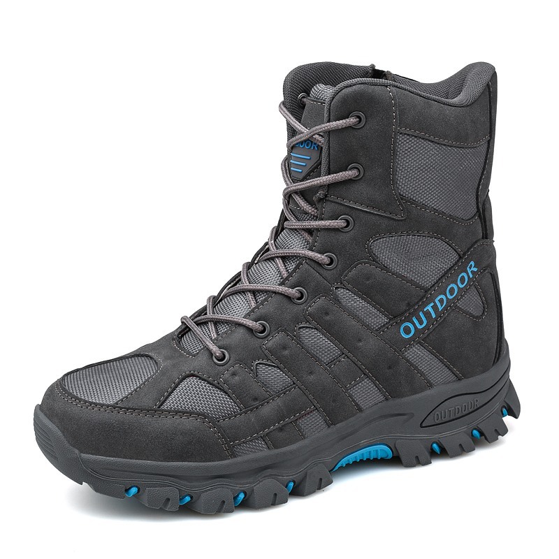 Botas militares de alto perfil de comercio exterior, zapatos de montaña al aire libre para hombres, botas tácticas de combate especiales, botas de trabajo de jungla y desierto