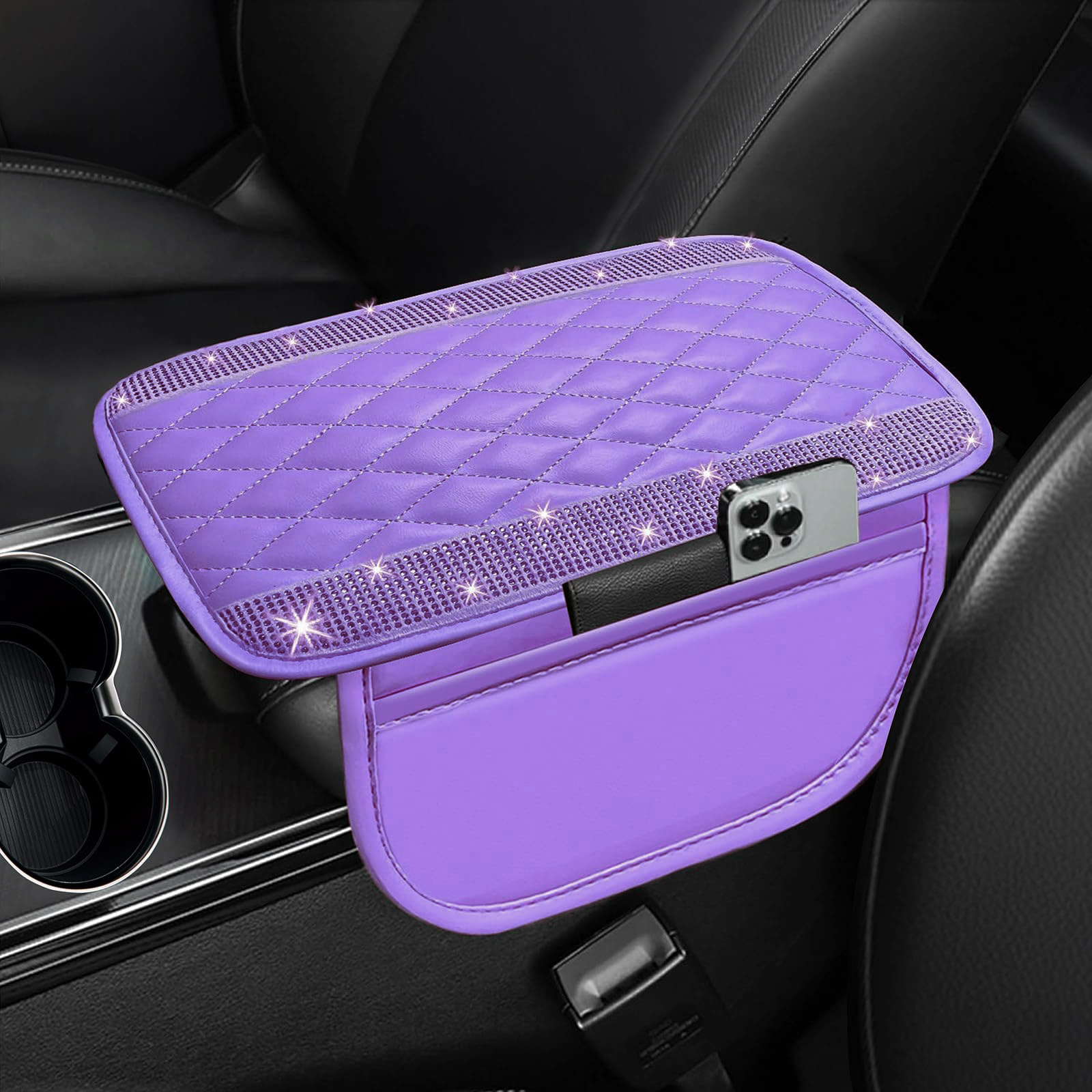 Cross-Border Foreign Trade Car-Mounted Diamond-Encrusted Anti-Slip Car Floor Mats, Universal Carpet Floor Mats, Easy to Clean, All-Season Floor Mats