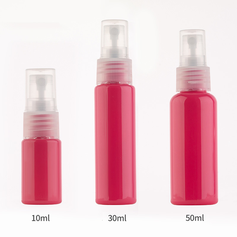 Spray de 10 ml; rojo coral; PET+PP