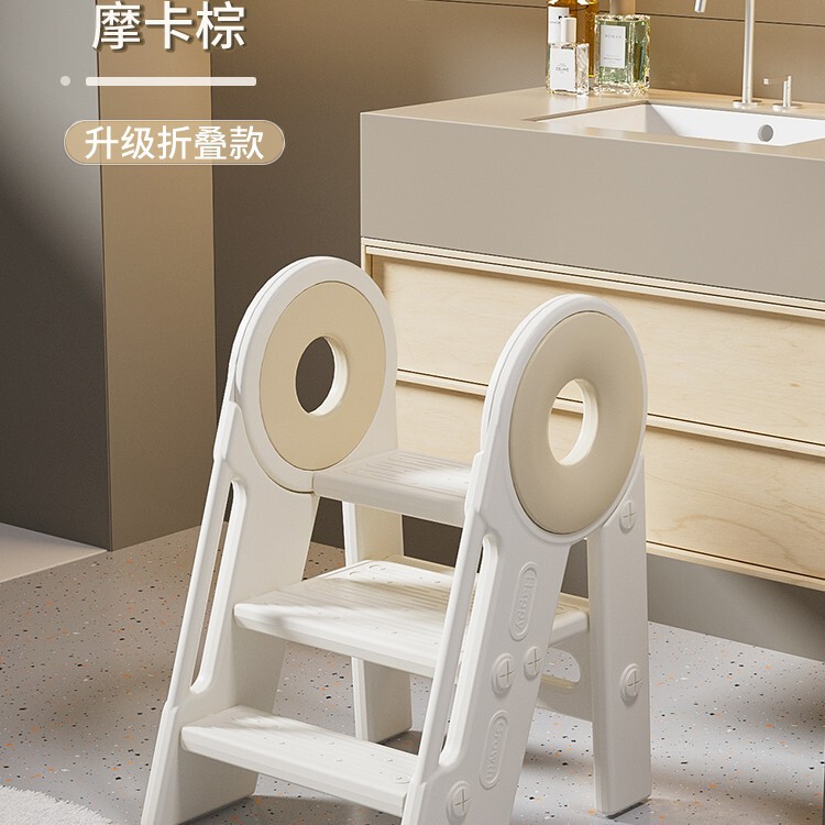 宝宝洗手台阶凳儿童洗漱台踩脚凳卫生间增高凳幼儿扶手楼梯垫脚凳|undefined