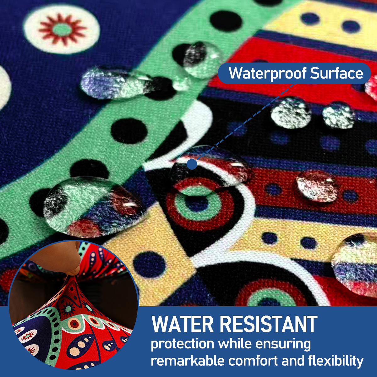 Amazon elástico transfronterizo impermeable anacaju flor impresa cubierta de silla dividida cubierta de silla de oficina universal TEMU