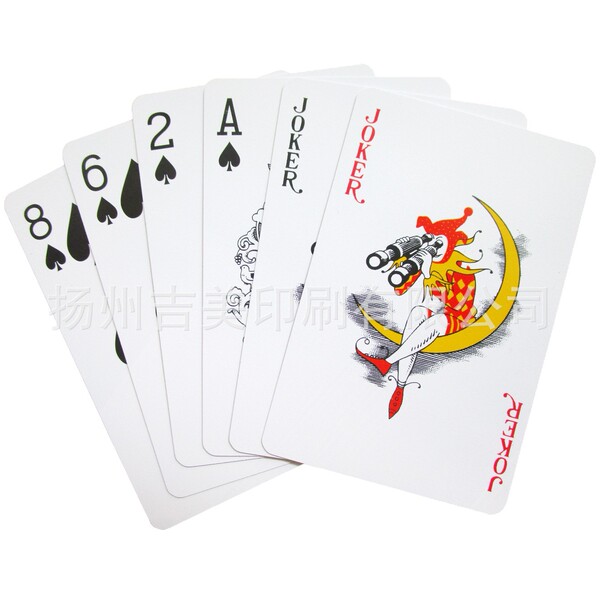 Advertising poker card manufacturers printed 280 grams of blue core…