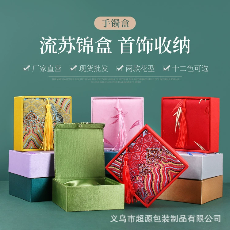 Высококачественная льняная деревянная Пряжка handstring коробка парчи браслет бусины Подарочная коробка Упаковка ювелирных изделий Бодхи алоэ коробка оптом