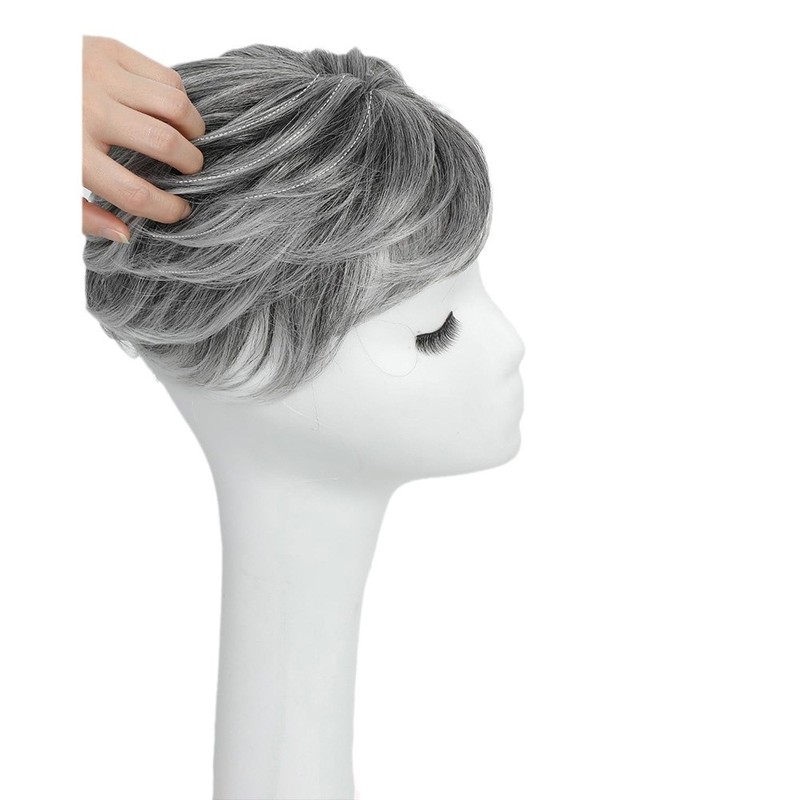 外国貿易の再髪のブロックをカバーして、ショートヘアのトップを修理します。hair Toppers女性のかつら許昌のかつら。|undefined
