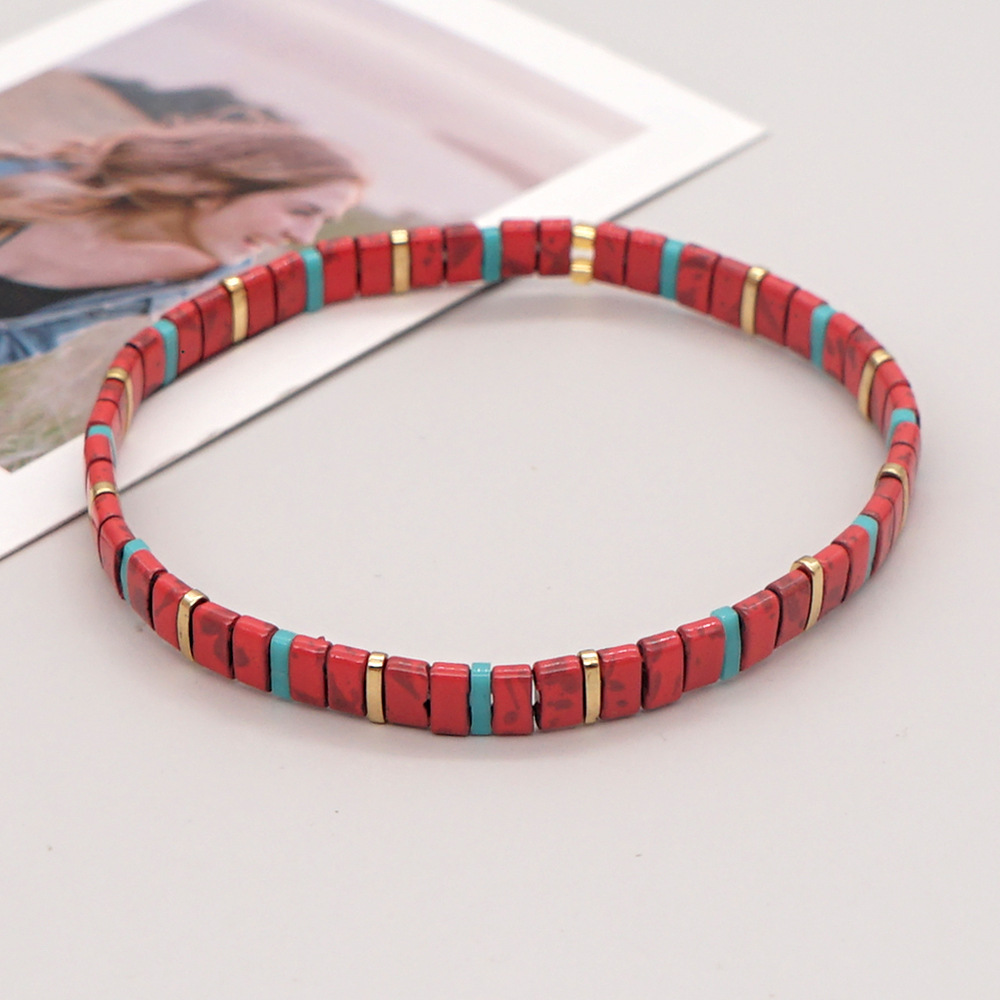 Nihaojewelry Wholesale Jewelry Bohemian Multi-layered Woven Colorful Paint Beaded Bracelet display picture 35